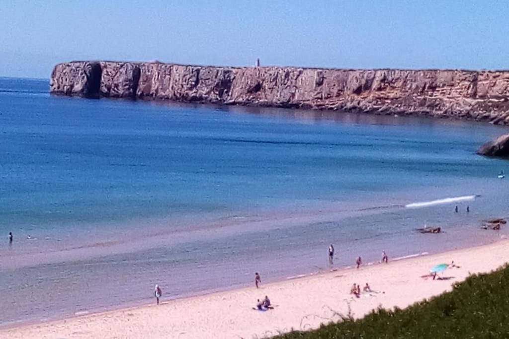 Casa Do Beliche - Frente Praia, Grande Terraco Privado Sagres Bagian luar foto